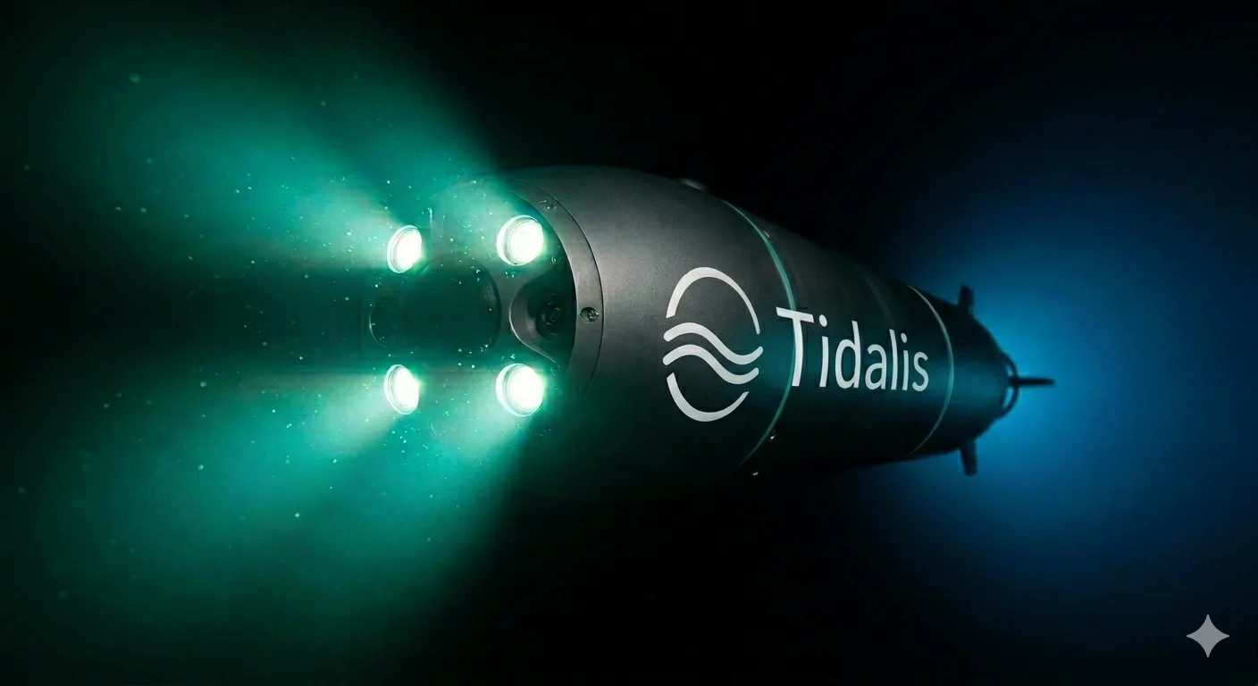 TDL-3 Companion — bioluminescent teal glow underwater
