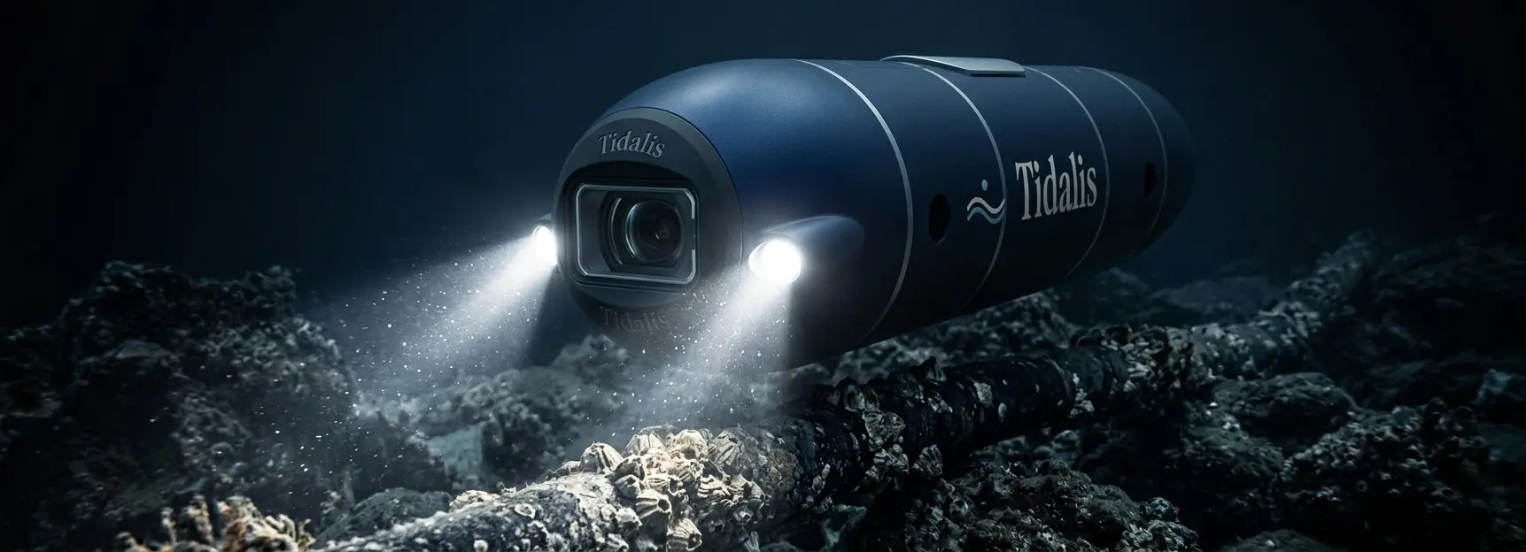 TDL-2 inspecting a barnacle-encrusted submarine cable